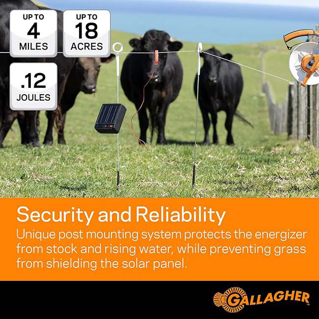 Gallagher S12 Lithium Solar Fence Energizer image number null