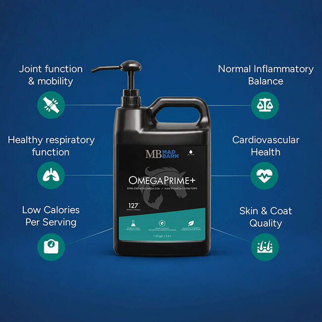 Mad Barn OmegaPrime+ - Extra-Strength Omega-3 Oil image number null
