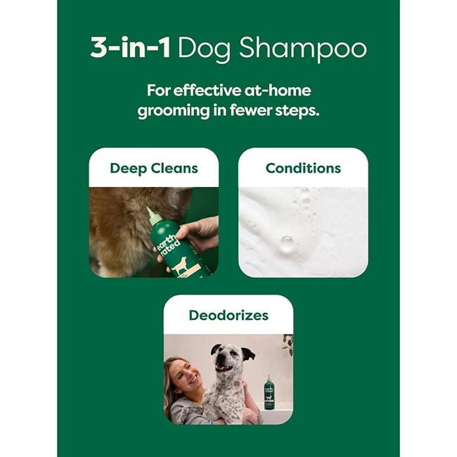 Earth Rated 3-in-1 Dog Shampoo for Double Coats - 16 oz image number null