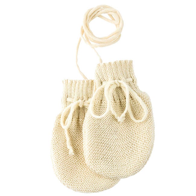 Disana Baby 100% Organic Wool Knit Mittens image number null