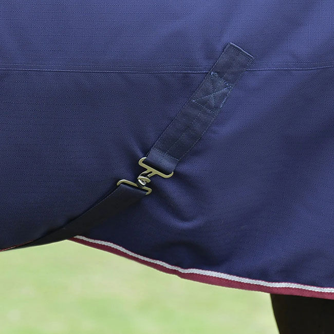 WeatherBeeta ComFiTec Essential Turnout with Standard Neck (0g Fill) - Navy/Burgundy image number null