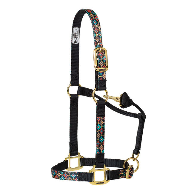 Weaver Equine Adjustable Patterned Halter - Summer Nights image number null