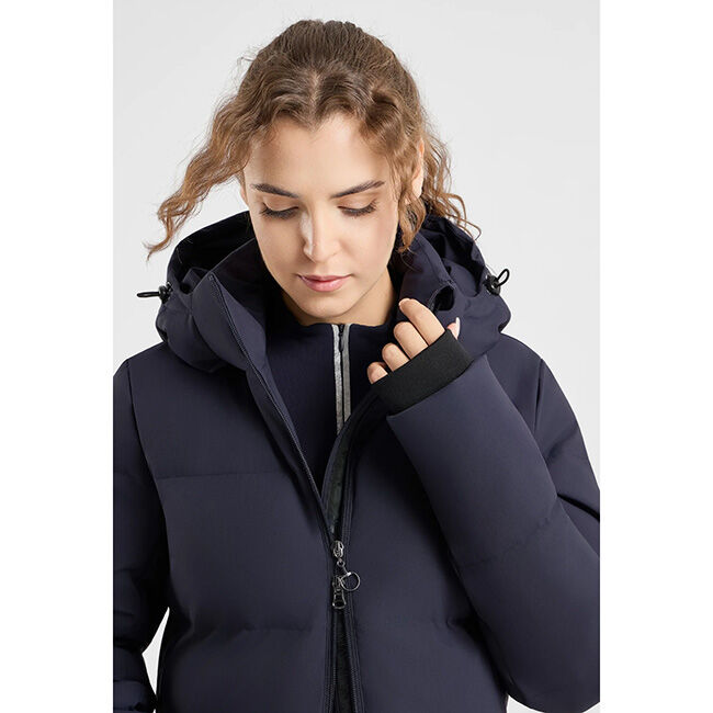 Horze Women's Paloma Long Padded Coat - Seaborne Navy image number null