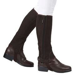 Dublin Kids' Easy-Care Half Chaps - Brown
