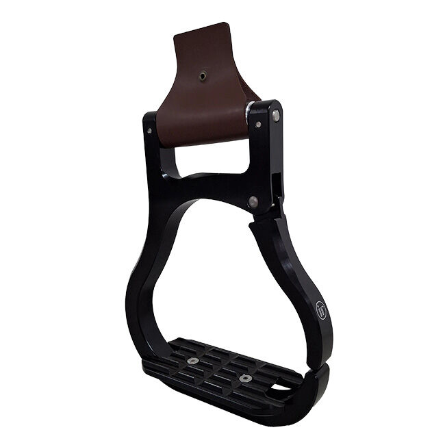 Tech Stirrups Innova Riding Wild Balance Western Straight Safety Stirrups - Black image number null