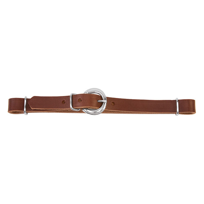 Weaver Equine Straight Leather Curb Strap - Brown image number null