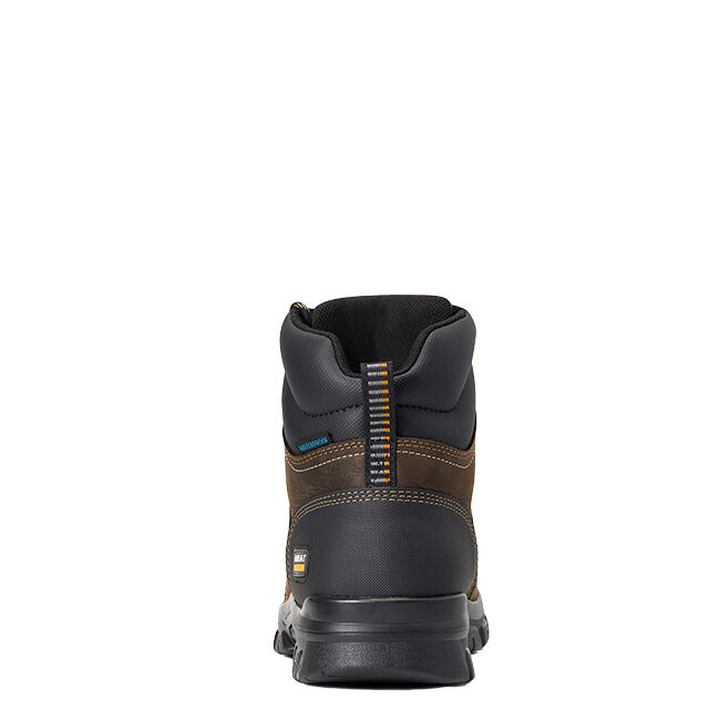 Ariat Men's Treadfast 6" Waterproof Work Boot - Dark Brown image number null