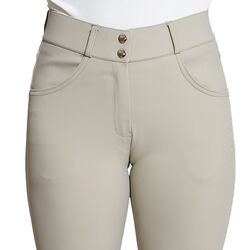 KL Select Women's Gabrielle Knee Patch Breech - Beige