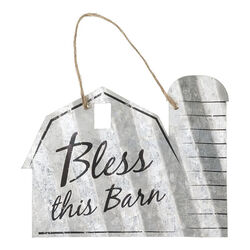 Tough1 Corrugated Metal Sign - Bless This Barn