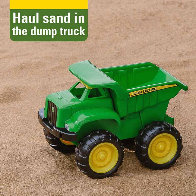TOMY John Deere 6" Sandbox Toy Set with Toy Truck & Toy Tractor image number null