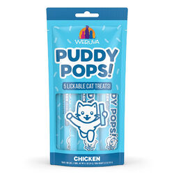 Weruva Puddy Pops Lickable Cat Treats - Chicken - 5-Pack