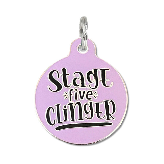 Bad Tags Dog ID Tag - Stage Five Clinger - Purple image number null