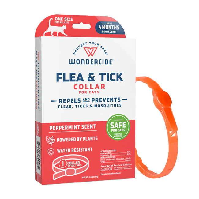 Wondercide Flea & Tick Collar for Cats with Natural Essential Oils image number null