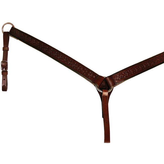 Circle Y Daisetta Breast Collar - Walnut image number null