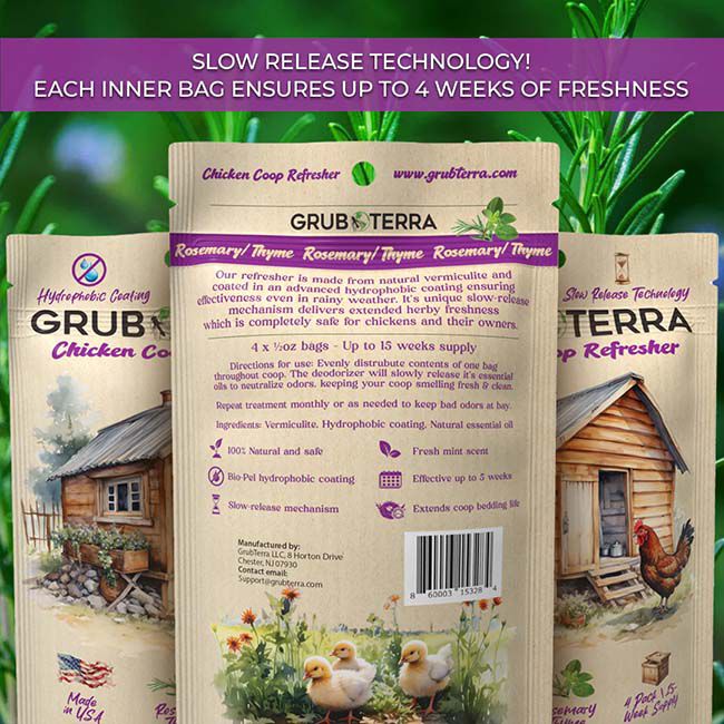 GrubTerra Coop Refresher - Rosemary Thyme - 2 oz image number null
