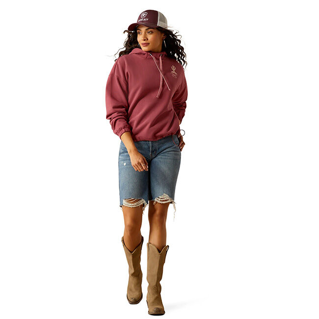 Ariat Women's Essential Hoodie - Dry Rose image number null