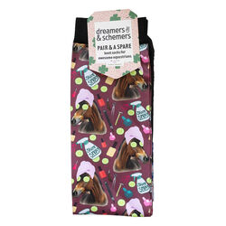 Dreamers & Schemers Boot Socks - Pair and a Spare - Mani Pedi