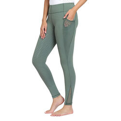 TuffRider Women's Minerva EquiCool Full Seat Tights - Duck Green