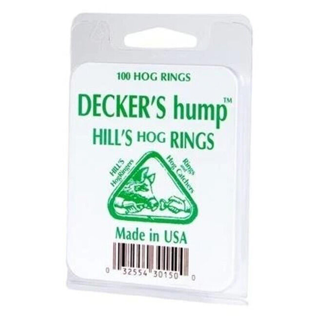 Decker Manufacturing Hill's Hump Rings - 100-Pack image number null
