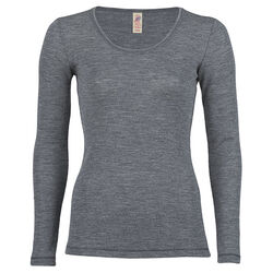Engel Women's 100% Wool Long-Sleeve Shirt - Slate