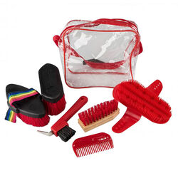 Gatsby 6-Piece Grooming Kit - Red