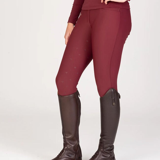 Shires Aubrion Women's Equestrian Breeches - Port image number null