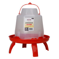Durvet Poultry Drinker with Legs - 5-Liter Capacity