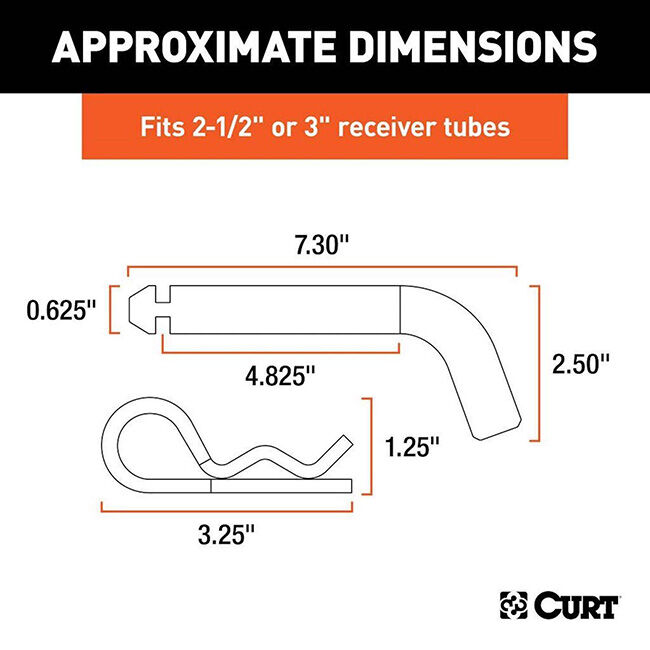 CURT 3" Hitch Pin and Clip image number null