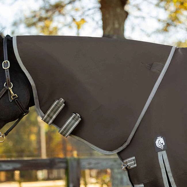Equinavia Thunder 360 Heavyweight Turnout Blanket with Detachable Neck (300 g) - Dark Brown image number null