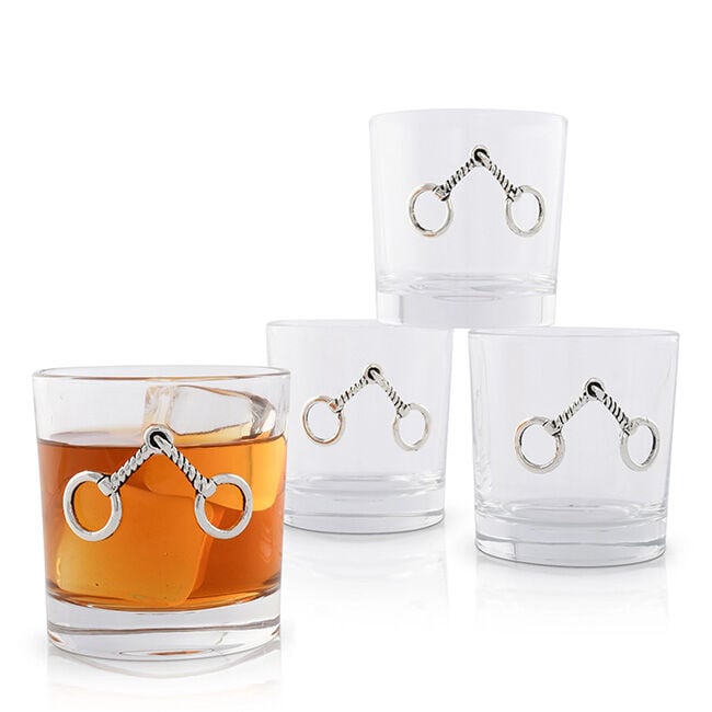Arthur Court Bar Glass Set - Equestrian Bits image number null