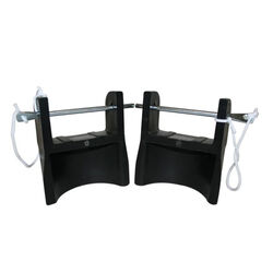 Roma Competition Jump Cups with Pins - Black - 1 Pair