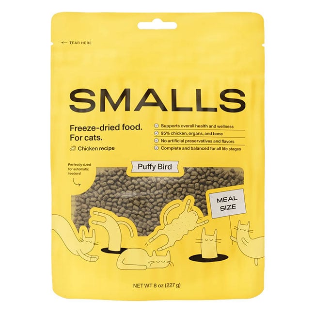 Smalls Puffy Freeze-Dried Cat Food - Chicken Recipe image number null
