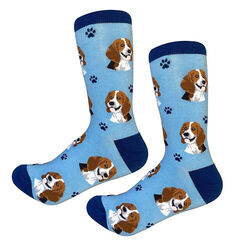 E&S Pets Unisex Novelty Crew Socks - Beagle