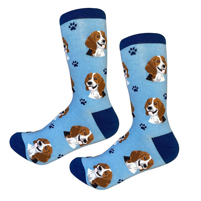 E&S Pets Unisex Novelty Crew Socks - Beagle image number null