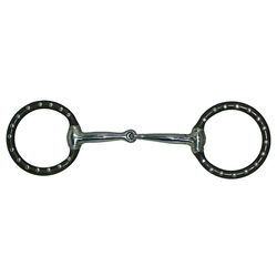 Intrepid International Mini Ring Stainless Steel Snaffle Bit with Dots