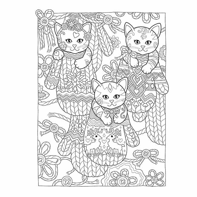 Creative Haven Creative Kittens Coloring Book image number null