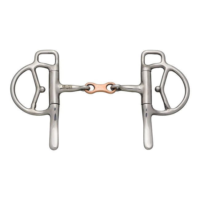 Tough1 Half Cheek Mini Driving Bit with French Link Copper Mouth image number null