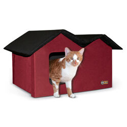 K&H Pet Thermo Outdoor Heated Kitty House - Extra-Wide