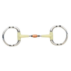 Happy Mouth Contour Copper Roller Eggbutt Gag Bit