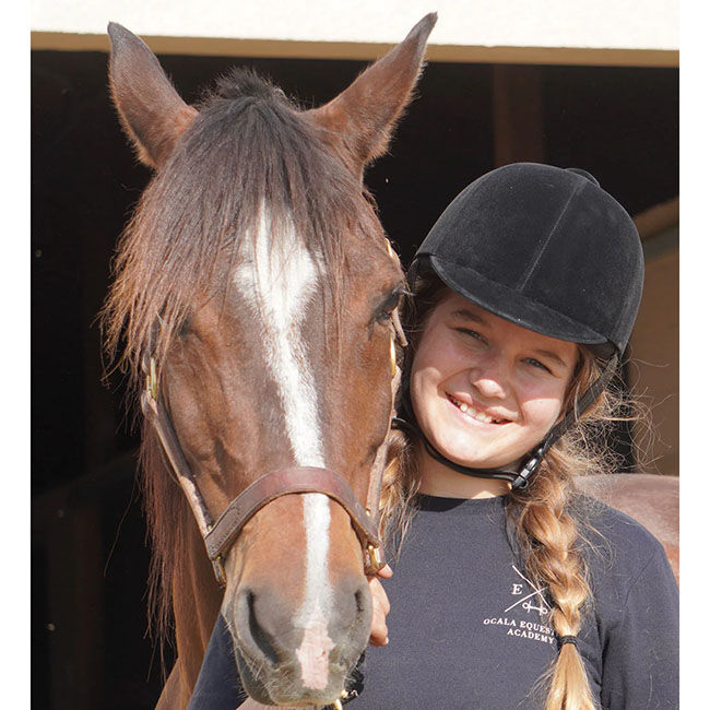 IRH Equestrian Kids' Medalist Helmet - Black Velvet image number null