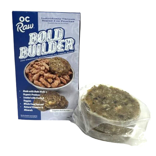 OC Raw Bold Builder Frozen Raw Dog Food - Sapphire - Mahi Mahi Recipe - 2 lb image number null