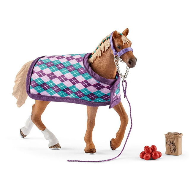 Schleich English Thoroughbred with Blanket image number null