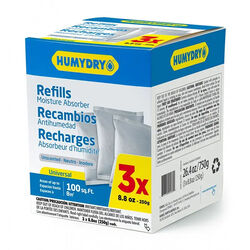 HUMYDRY Moisture Absorber Refills - Unscented - 8.8 oz - 3-Pack