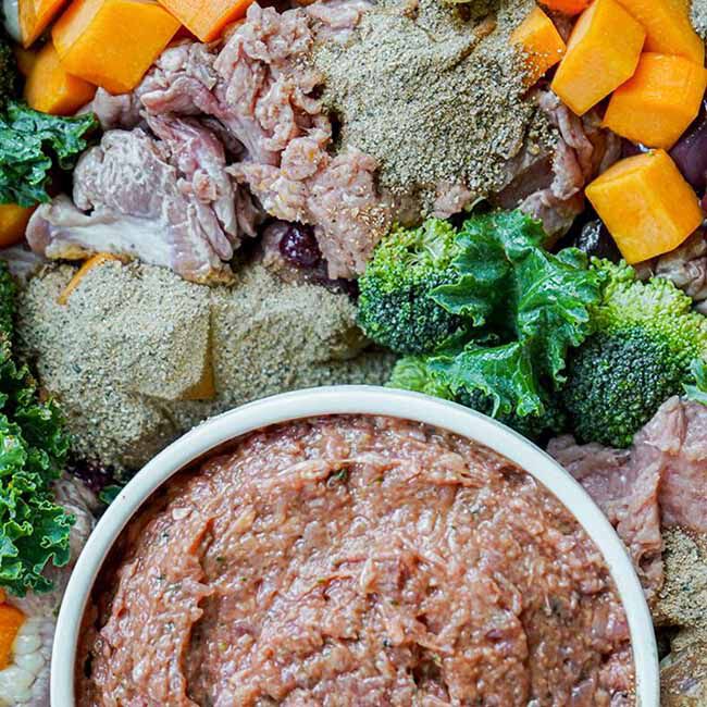 Oma's Pride Woof Complete Frozen Raw Ground Dog Food - Chicken Recipe image number null