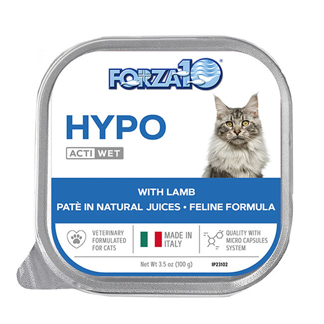 Forza10 Nutraceutic Actiwet Cat Food - Hypo Hypoallergenic Diet - Lamb Recipe - 3.5 oz image number null
