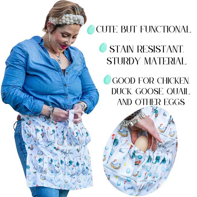 Boho Barn Egg Collecting Apron with Elastic image number null