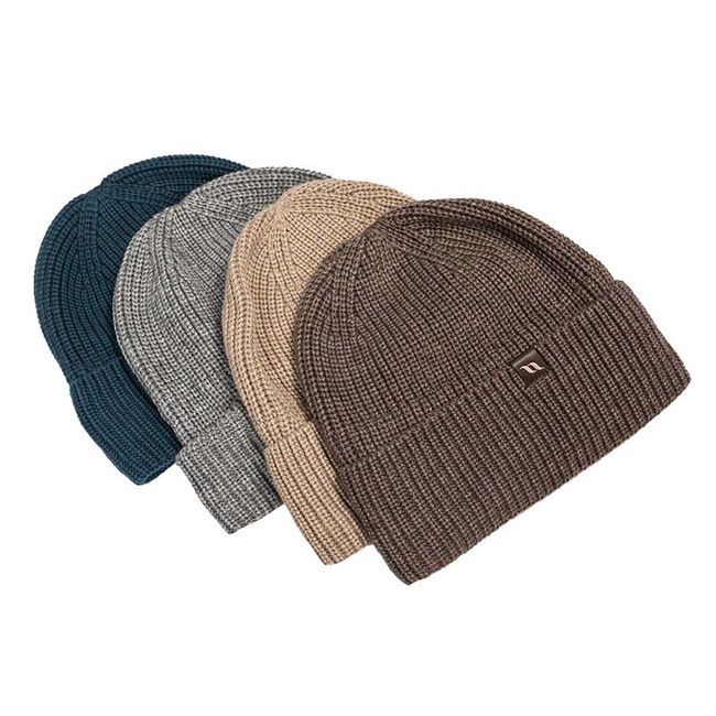 Back on Track Ava Wool Blend Knitted Beanie with Cuff image number null