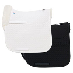 E. A. Mattes Dressage Correction Square Pad with Sheepskin Panels