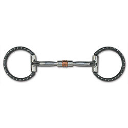Myler Black Steel Western Dee with Comfort Snaffle with Copper Roller MB 03