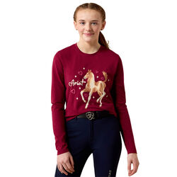 Ariat Kids' Painted Dream T-Shirt - Beet Red